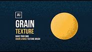 Grain Texture | Make your own Grain Texture Brush in Adobe Illustrator