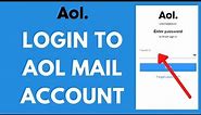 AOL Mail Login 2022: How to Login AOL Mail | aol.com sign in