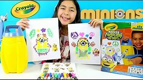 CRAYOLA Minions Airbrush Marker Review| B2cutecupcakes