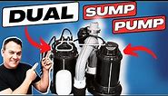 Wayne DUAL Sump Pump Install - With Battery Backup System