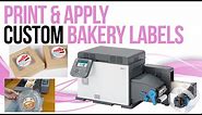 Print and Apply Custom Bakery Labels | Flat applicator AP550