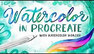 Watercolor in Procreate with Watercolor Wonder // Brush Set Tour & Watercolor Cactus Tutorial