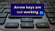 Fix Arrow keys are not working in Windows 11/10 laptop keyboard