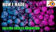 Falling Skulls Animation Tutorial | Blender 3D For Beginners
