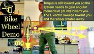 Gyroscopic Precession of a Bicycle Wheel Explained