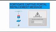 [Fortigate] - Customize the captive portal login page