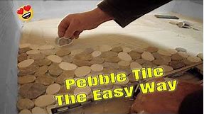 How to lay pebble tile shower floor tile