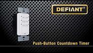 30469: Defiant In-Wall Push-Button Timer - Overview
