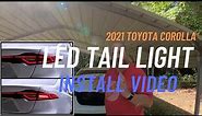 Install Toyota Corolla LED Tail Lights