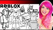 Coloring Roblox Avatars & Characters Coloring Pages | Prismacolor Markers