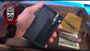 An EDC notebook wallet that carries your cards, cash, & pen. Arc Company USA The Heist!