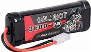 3600mAh 7.2V NiMH RC Battery with Tamiya Connector for for RC Evader BX Car Truck Truggy Buggy Tank Car Racing (3600-7.2V-Tamiya)