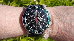 Lorus Chronograph watch review model RM347FX9