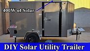 Utility Solar Trailer: 6.5kW AC Output, 4.8kWh LiFePO4, 8000W Solar Input and AC Charger
