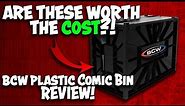 Plastic Comic Book Short Boxes Review! BCW Short Comic Book Bin
