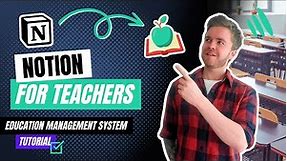 How to use Notion for teachers | Ultimate all-in-one education management system template tutorial