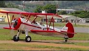 Stearman E-75 touch and go at Jundiaí - SBJD