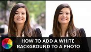 How to Put a White Background on a Picture ✅ 2 Minute Tutorial