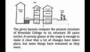 203 Map of Riverdale College in the past and now