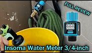 Insoma Water Meter for Garden Hose, Measure Water Consumption and Flow Rate 3/4 Inch SGS04-B REVIEW