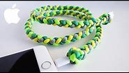 How to Protect Your iPhone Cable with Paracord | 4-Strand Braided iPhone Cable Tutorial