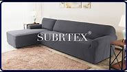 How to install 2 Pieces L-Shaped Sectional Couch Covers by Subrtex
