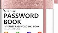 Password Book with Alphabetical Tabs – Hardcover Internet Address & Password Organizer – Password Keeper Notebook for Computer & Website – 5.2 x 7.6" Log-in Password Journal w/Thick Paper (Rose Gold)