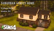 Nostalgic 2000s Suburban Family Home || Sims 4 Speedbuild || CC Links || Realistic
