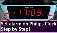 How to set alarm on Philips Clock Radio