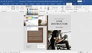 Editable & printable 6 x 9 book cover template for Word