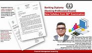 IBB_Banking Diploma_New Syllabus_(Banking Professional Examination)