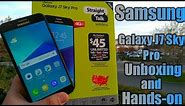 Samsung Galaxy J7 Sky Pro Unboxing and Hands-on