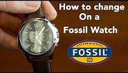 How to set the time and Chronograph on a Fossil Watch