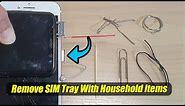 How to Remove SIM Tray With These Household Items for iPhone / Android Phone (For Lost SIM Pin)