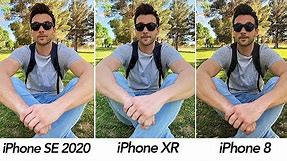 iPhone SE 2020 vs iPhone XR vs iPhone 8 Camera Comparison Test!