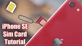 How to Insert & Remove Sim Card iPhone SE 2nd Generation 2020 Video