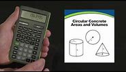 ConcreteCalc Pro Circular Area & Volume How To