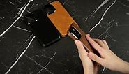 LOHASIC Compatible with iPhone 15 Pro Max Case, Luxury Elegant Leather Classy Soft Back Cover Shockproof Bumper Full Body Protective Phone Cases for iPhone 15 Pro Max 6.7 inch - Black