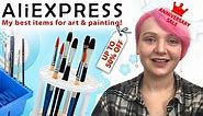 My BEST art supplies and painting items from ALIEXPRESS! Anniversary SALE till 30 March 2018!
