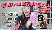 ★ WHATS ON MY IPHONE 11 + REVIEW & MIM AMSTERDAM HOESJE UNBOXING ★ (nederlands) - MyrthexStar
