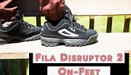 Fila Disruptor 2 (Black) ON FEET