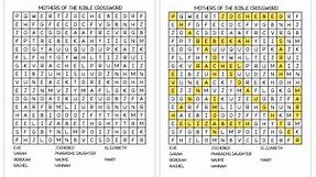 Mothers of the Bible Crossword Puzzle - Free Printable - Ministry-To-Children
