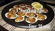 Fresh Baked Clams Recipe