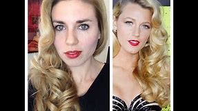 Blake Lively Retro Curls - Vintage Old Hollywood Glamour Hair Tutorial