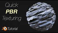[2.91] Blender Tutorial: PBR Texturing in 3 Minutes for Beginners for Free