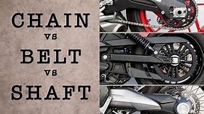 Motorcycle Chain Vs. Belt Vs. Shaft—Which Drivetrain Is Best? | MC Garage