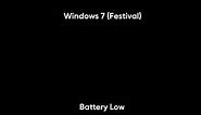 All Windows Battery low and Battery Critical sounds