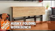 Husky Folding Workbench | Garage Storage Ideas