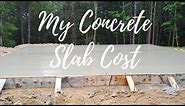 How much does a concrete slab cost?