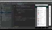 Android Studio Tutorial - Phone Flag and Country Code